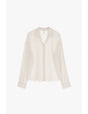 Chemisier oversize manches longues en crêpe satin – Imperial Femme