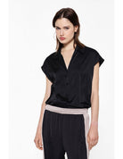 Chemisier sans manches en crêpe satin – Imperial Femme