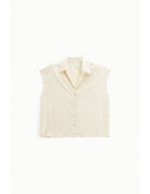 Chemisier sans manches en crêpe satin – Imperial Femme
