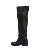 Cuissardes cavalières en cuir, profil avec mors métallique – noir – Imperial Femme