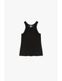 Débardeur Marcel maille chaussette noir – Imperial Femme, à plat