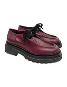 Derbies à lacets en cuir lisse, profil – prune – Imperial