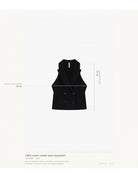 Gilet court croisé sans manches en draperie – Imperial Femme