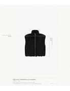 Gilet court matelassé à col montant en draperie – Imperial Femme