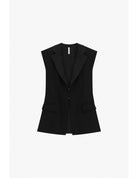 Gilet de tailleur long sans manches – Imperial Femme