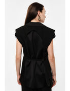 Gilet de tailleur long sans manches – Imperial Femme