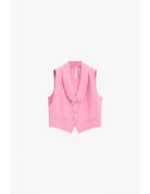 Gilet tailleur ajusté col châle en crêpe – Imperial Femme