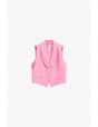 Gilet tailleur ajusté col châle en crêpe – Imperial Femme