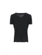 T-shirt Imperial Homme col V en coton flammé à finitions roulottées