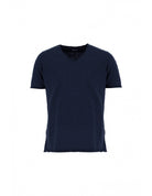 T-shirt Imperial Homme col V en coton flammé à finitions roulottées