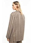 Veste de tailleur porté, dos – Camel – Imperial Femme
