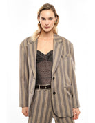 Veste de tailleur porté, face – Camel – Imperial Femme