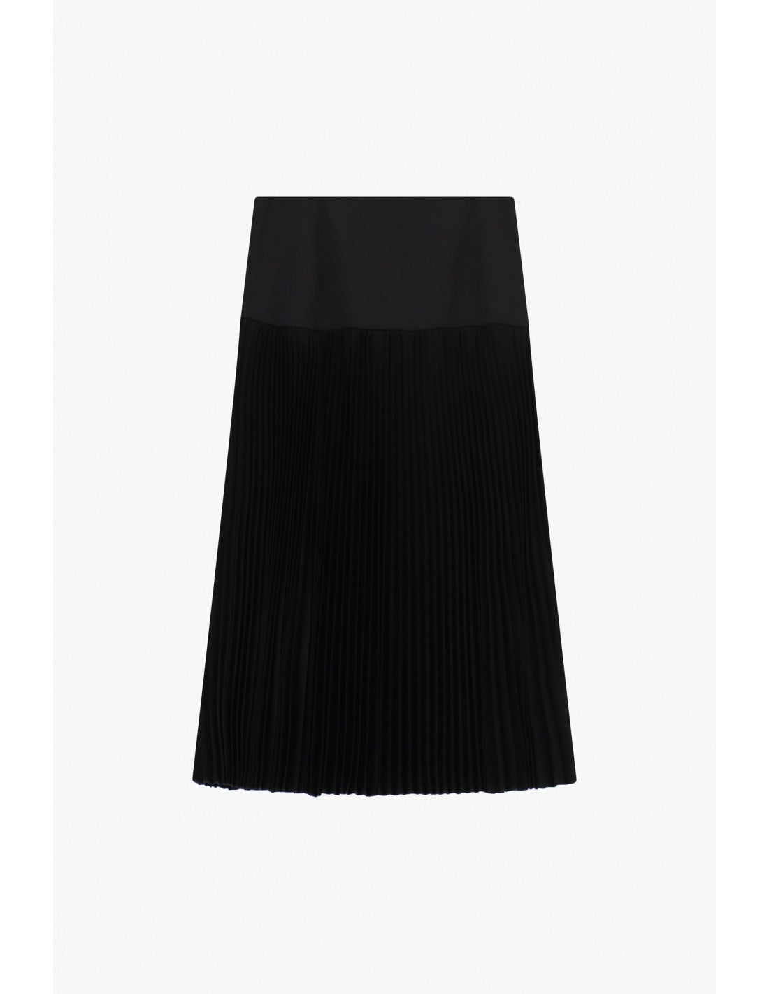 Jupe longue plissée bandeau satin en draperie – Imperial Femme