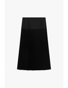 Jupe longue plissée bandeau satin en draperie – Imperial Femme