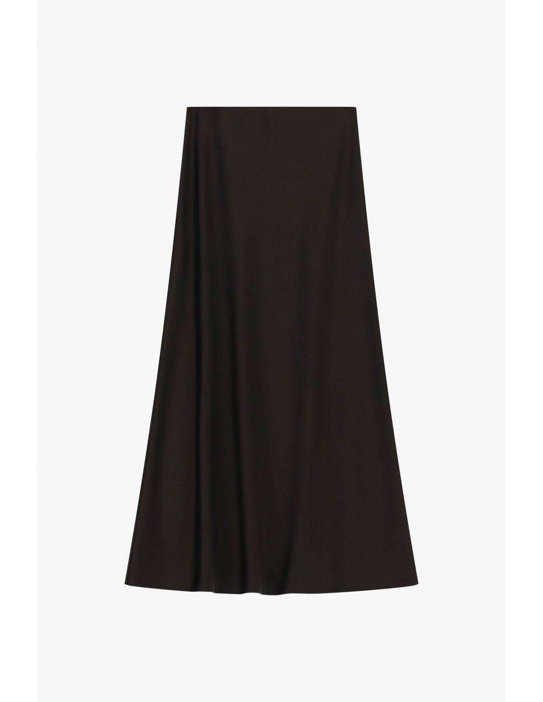 Jupe midi sirène en crêpe satin – Imperial Femme