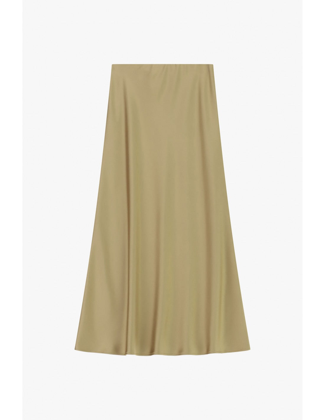 Jupe midi sirène en crêpe satin – Imperial Femme