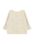 Pull en maille col bateau orné de strass – Imperial Femme