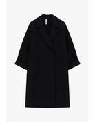 Manteau mi-long oversize en néoprène – Imperial Femme