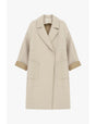 Manteau mi-long oversize en néoprène – Imperial Femme