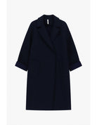 Manteau mi-long oversize en néoprène – Imperial Femme
