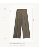 Pantalon baggy en drap sergé rayé lurex – Imperial Femme