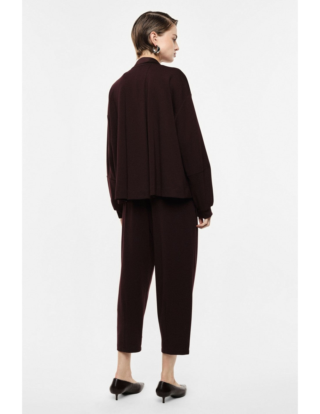 Pantalon ballon 3/4 taille haute ceinturé – Imperial Femme