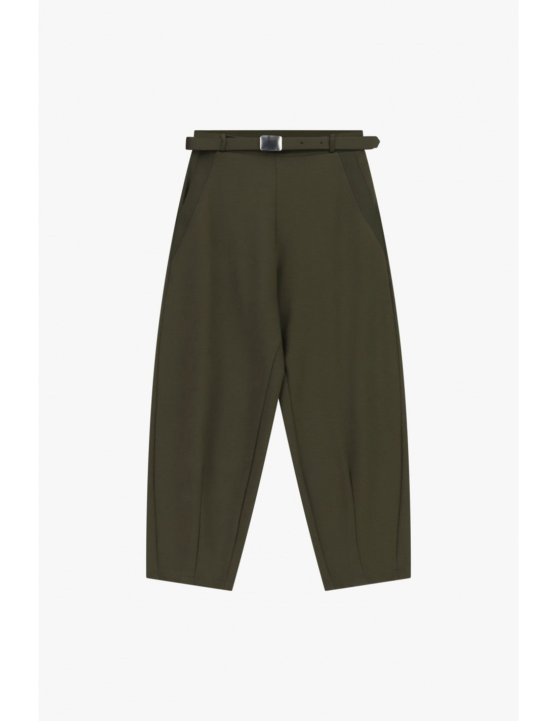 Pantalon ballon 3/4 taille haute ceinturé – Imperial Femme