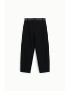 Pantalon balloon ceinturé en point de Milan – Imperial Femme