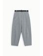 Pantalon balloon ceinturé en point de Milan – Imperial Femme