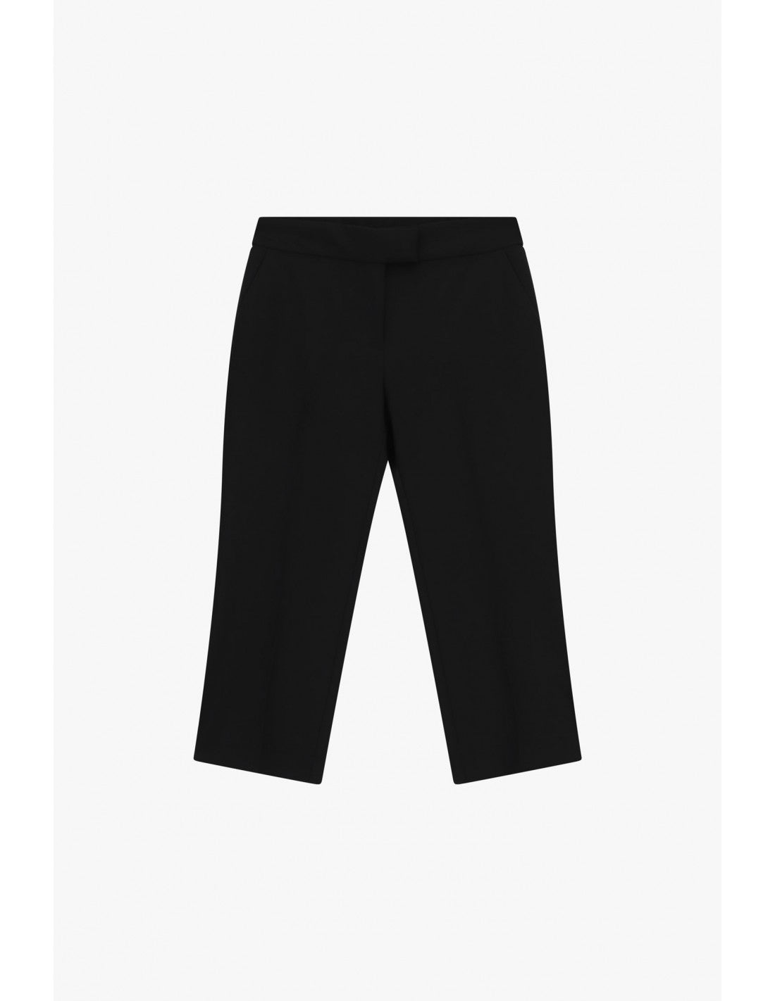 Pantalon capri à fente d'ourlet en draperie – Imperial Femme