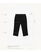 Pantalon capri à fente d'ourlet en draperie – Imperial Femme