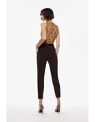 Pantalon de smoking cigarette finition satin – Imperial Femme