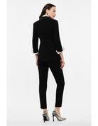 Pantalon de smoking cigarette finition satin – Imperial Femme