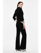 Pantalon de smoking flare finition satin – Imperial Femme