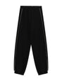 Pantalon jogging à bandes satinées à plat – noir – Imperial Femme