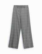 Pantalon large prince-de-galles gris et noir pailleté – Imperial Femme, à plat