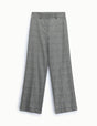 Pantalon large prince-de-galles gris et noir pailleté – Imperial Femme, à plat
