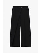 Pantalon palazzo à boutonnage asymétrique – Imperial Femme