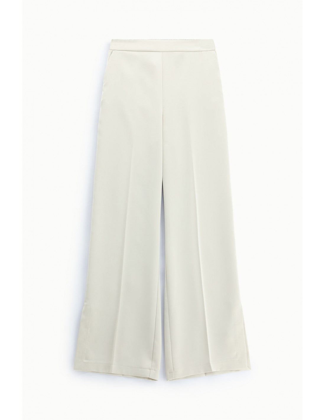 Pantalon palazzo crêpe satin à fentes – Imperial Femme | Lyon