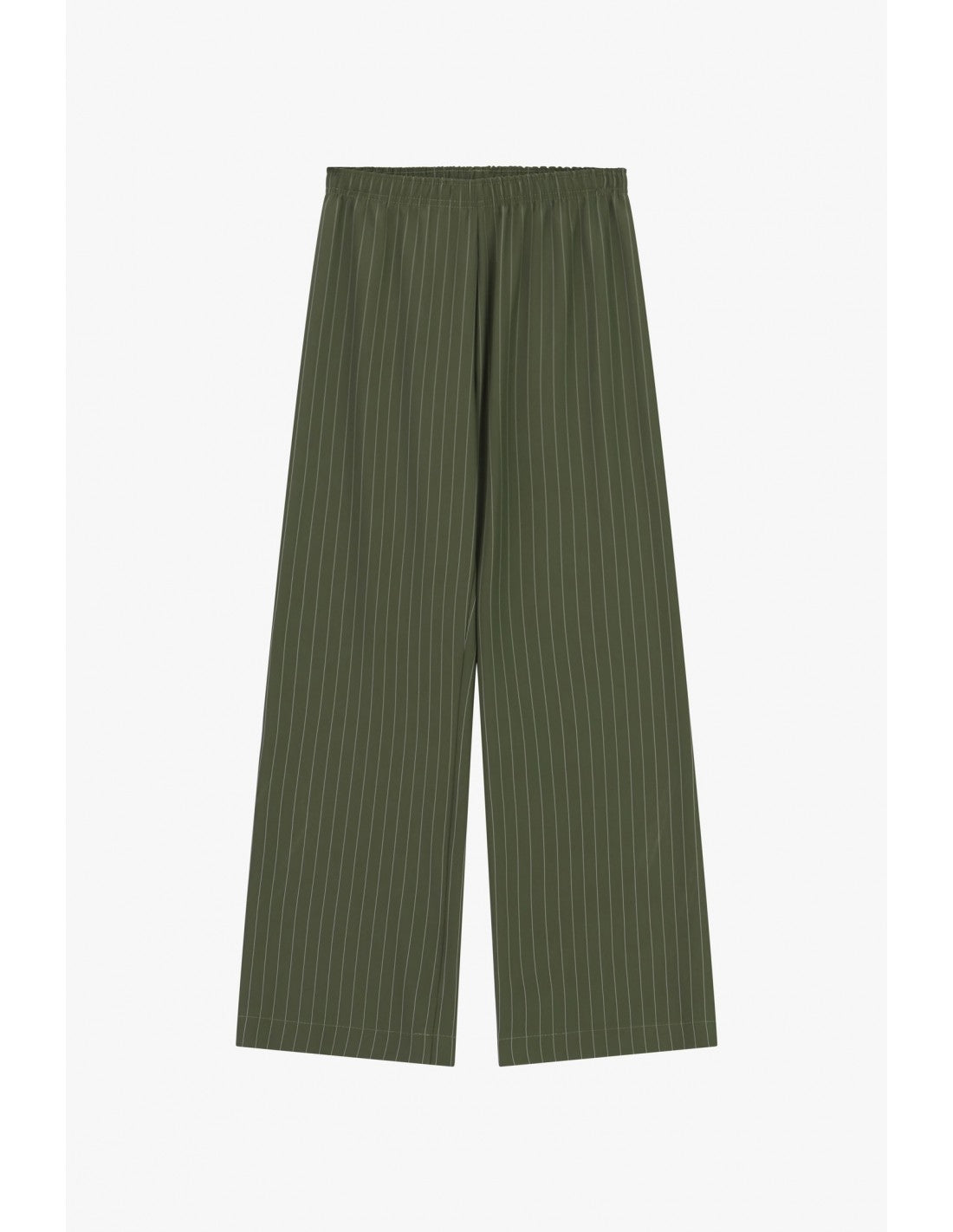 Pantalon palazzo rayé en crêpe – Imperial Femme