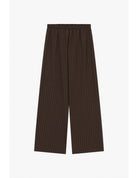 Pantalon palazzo rayé en crêpe – Imperial Femme