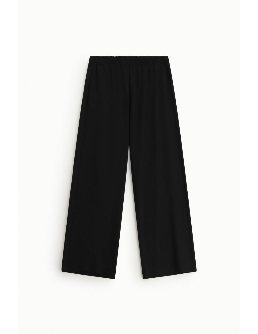 Pantalon palazzo taille élastiquée en crêpe infroissable – Imperial Femme