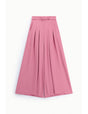 Pantalon palazzo taille haute ceinturé en crêpe – Imperial Femme