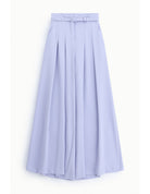 Pantalon palazzo taille haute ceinturé en crêpe – Imperial Femme