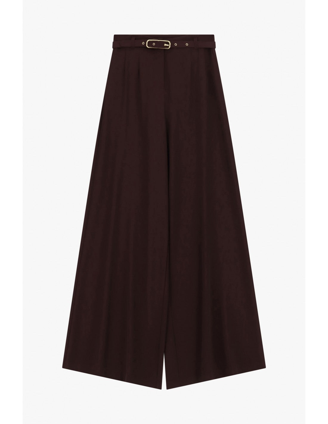 Pantalon palazzo taille haute ceinture métallique – Imperial Femme