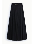 Pantalon palazzo taille haute ceinture métallique – Imperial Femme