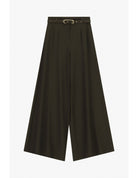 Pantalon palazzo taille haute ceinture métallique – Imperial Femme