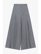 Pantalon palazzo taille haute façon denim – Imperial Femme