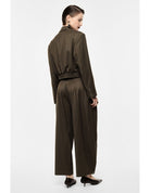 Pantalon palazzo taille haute rayures – Imperial Femme