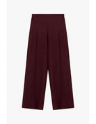 Pantalon palazzo taille montée en drap sergé – Imperial Femme